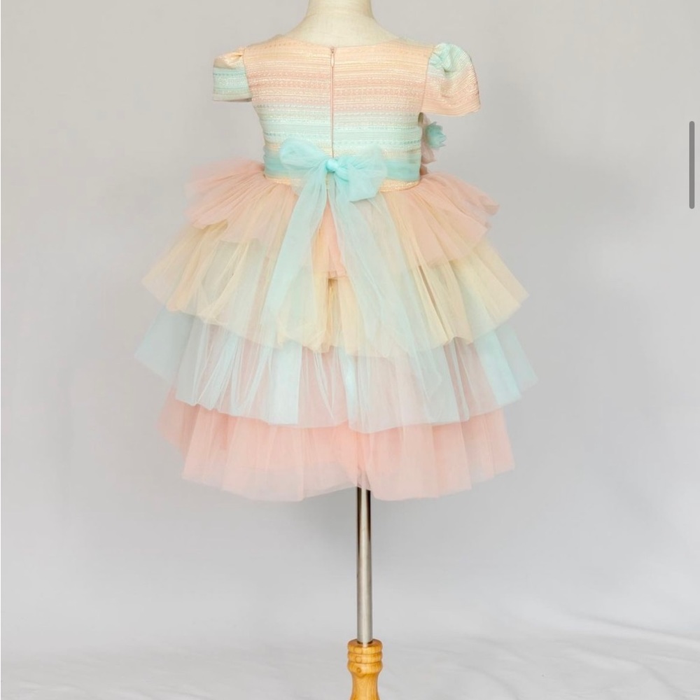 Beggi multicolor dress sold by Aurora kids couture. - Picture 2 of 2